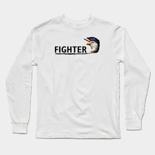 Fighter Spirit Of American ( Black ) Long Sleeve T-Shirt